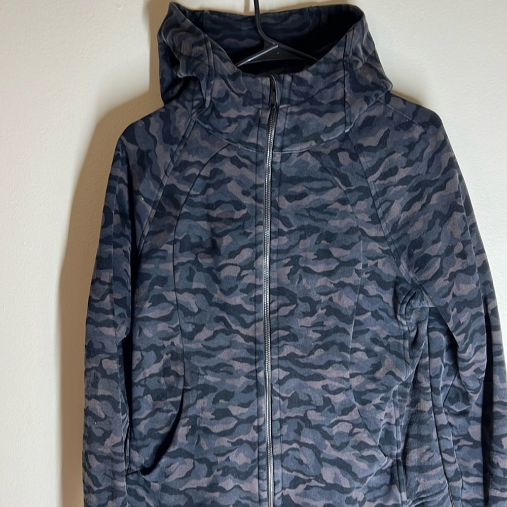 Lululemon Camo Scuba 12 Zip Hoodie